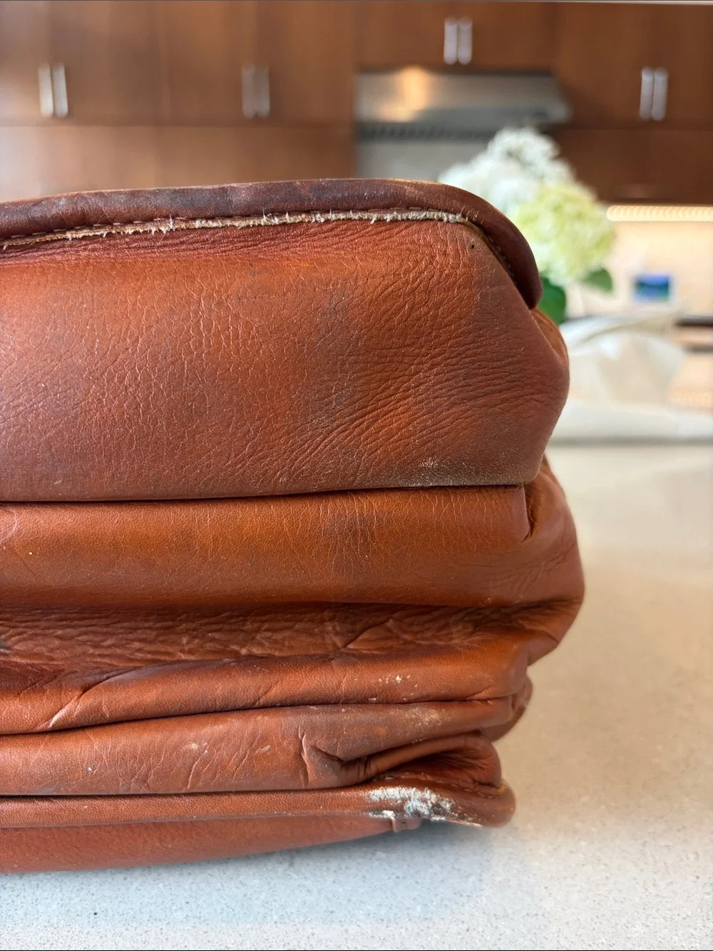 Leather Briefcase Bag in Brown - Classic Work Bag